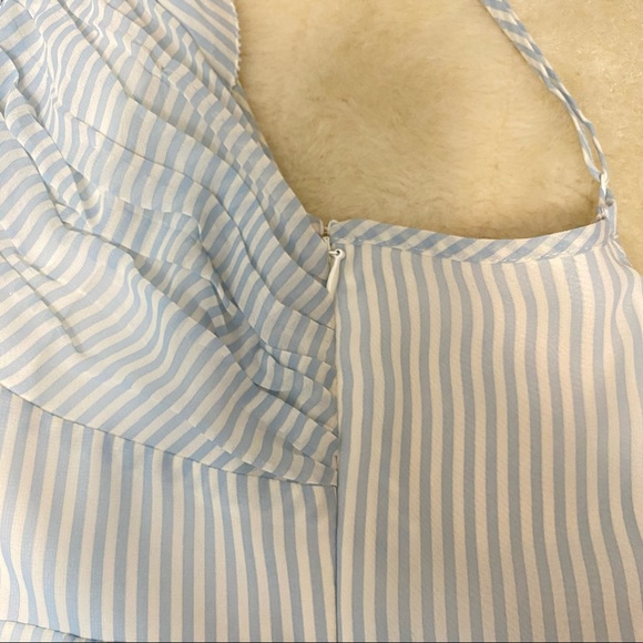 Guess julia ruffle striped sleeveless dress sz 2 - Picture 7 of 9